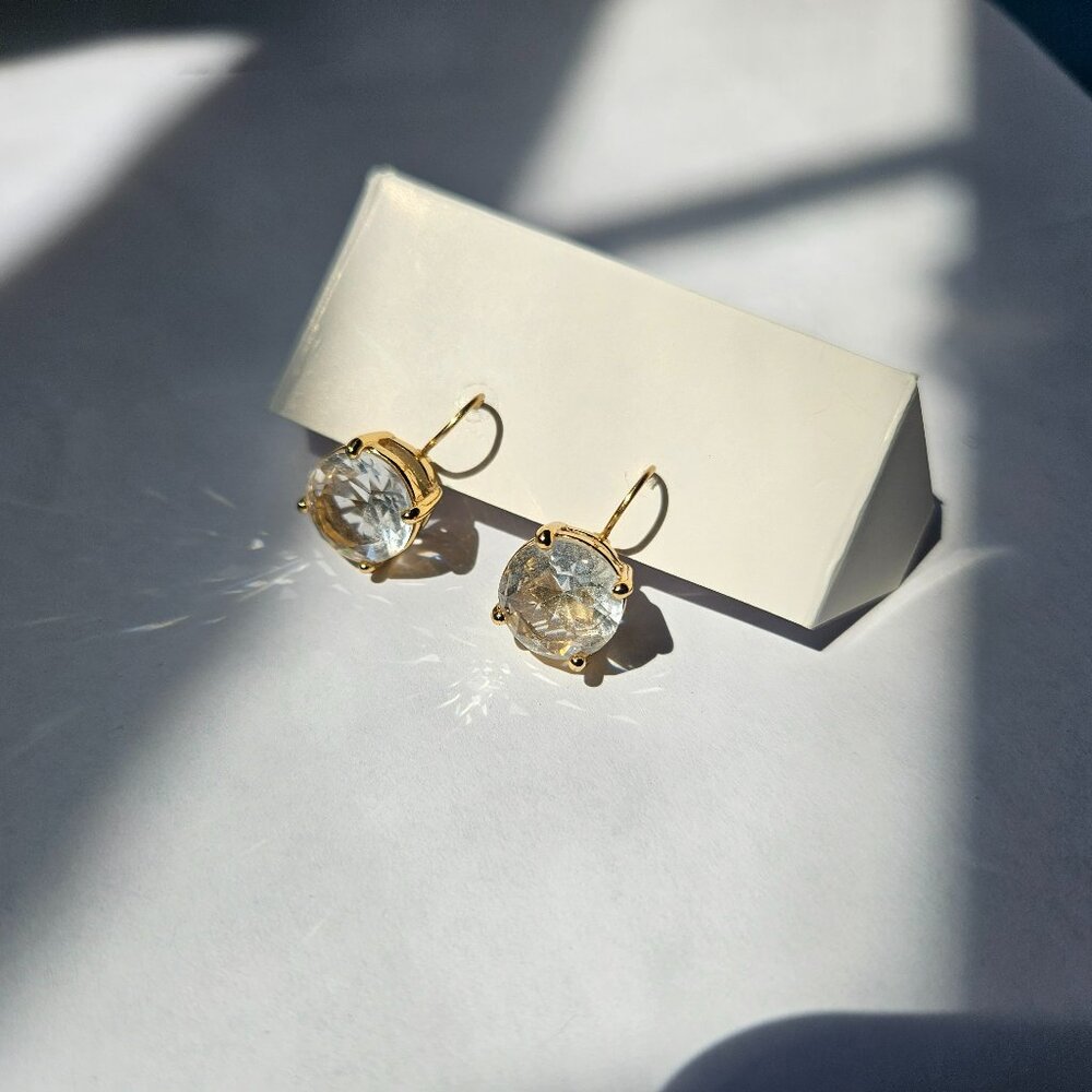 Kate Spade Cushion Round Square Lever Back Earrings